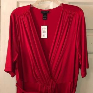 Women’s Plus Size Red Wrap Dress